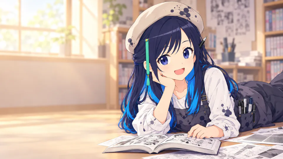 描くなるうえはの続きを案内するしおり
